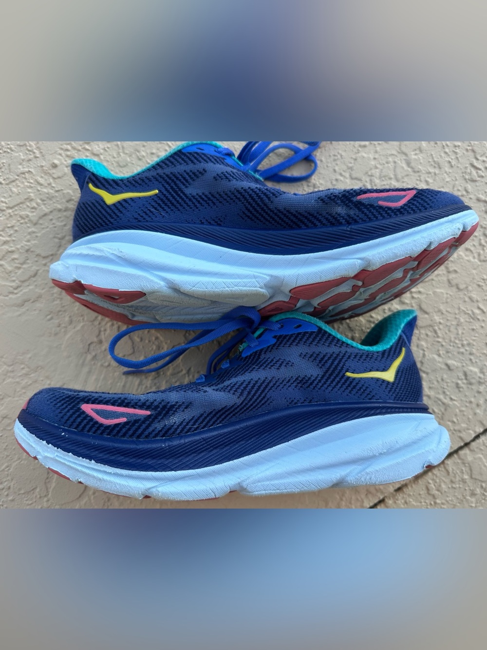 Hoka One One Clifton 9 Bellwether Blue Running Shoes Women’s Size 6.5 Clean - Picture 12 of 15